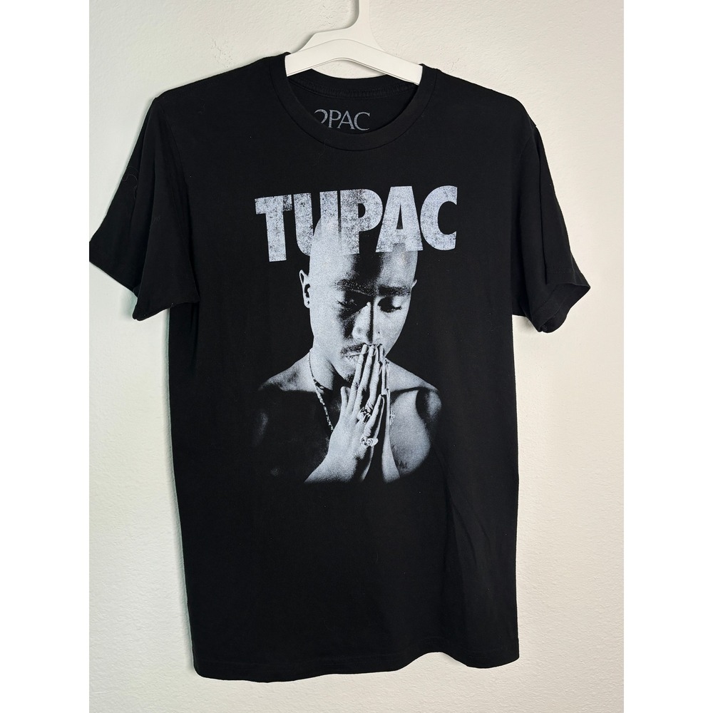 Tupac Shakur 2Pac Graphic T-Shirt Mens Medium Black Amaru Entertainment 2020 Tee
